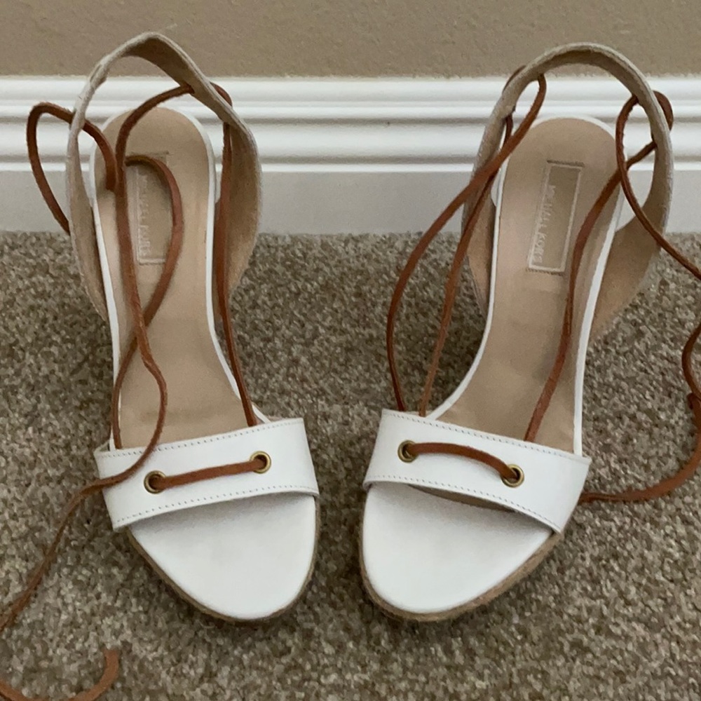 Michael Kors Sea Bree White Wedge Shoes